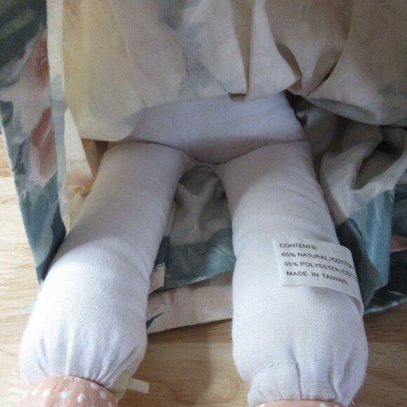 Duncun Polka Dot Bear 20" Doll Cloth Body Ceramic Head & Paws with Clothes - Picture 8 of 9